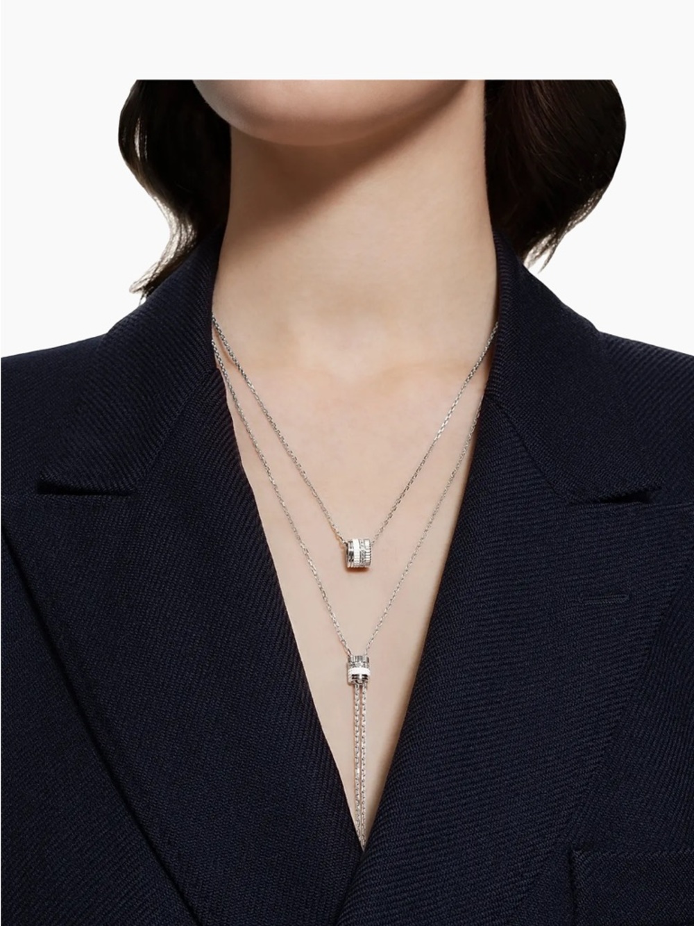 Boucheron Quatre 18K White Gold, HyCeram Diamond Large Pendant Necklace - Picture 4 of 16